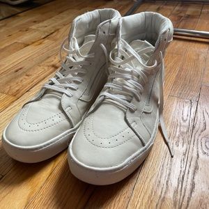 Vans Sk8hi whisper white mens us 12